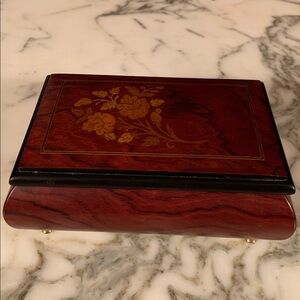 Vintage Sorrento Italian Marquetry Inlay Wooden Jewelry Box-Torna a Surriento